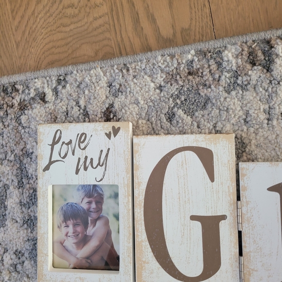 Grandkids Rustic Picture Frame Home Decor - Picture 4 of 4